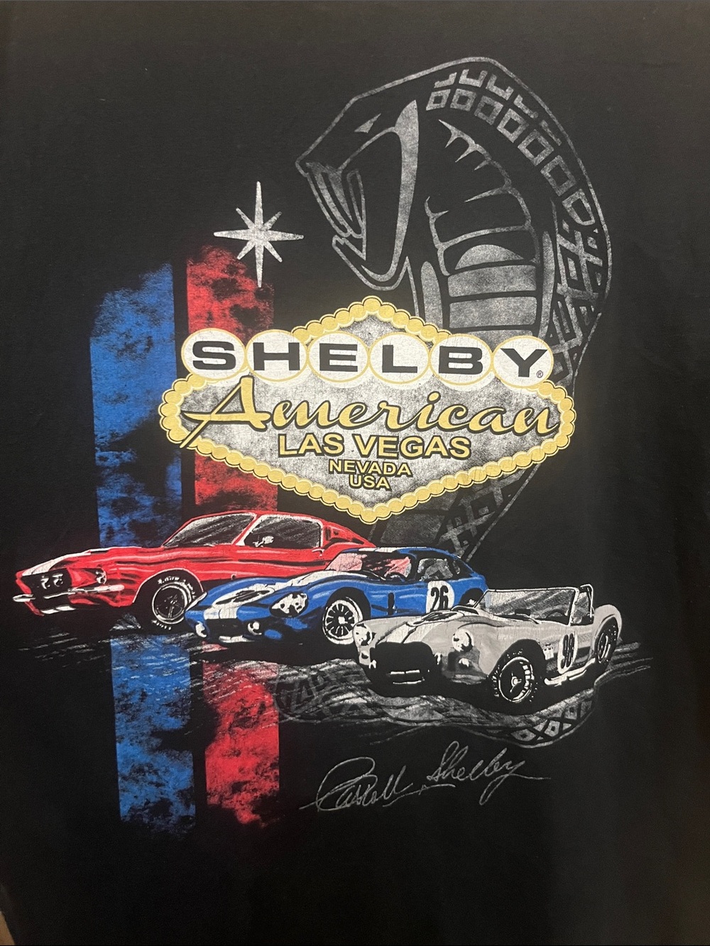 Shelby American Las Vegas Large Black Shirt